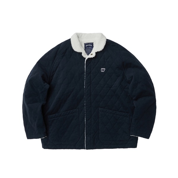 QUILTED BOA JK (NAVY)