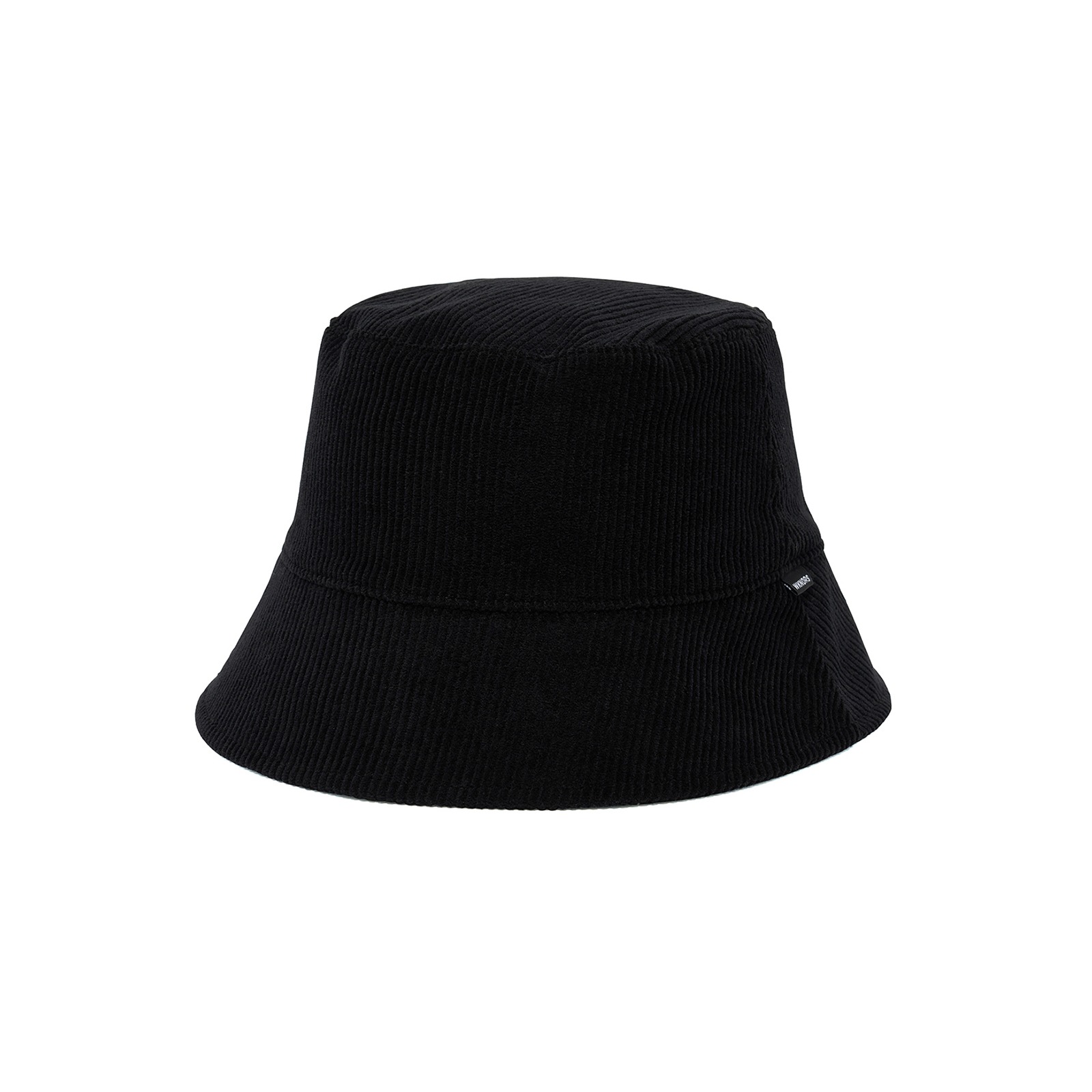 REVERSIBLE CORDUROY BUCKET HAT (BLACK)