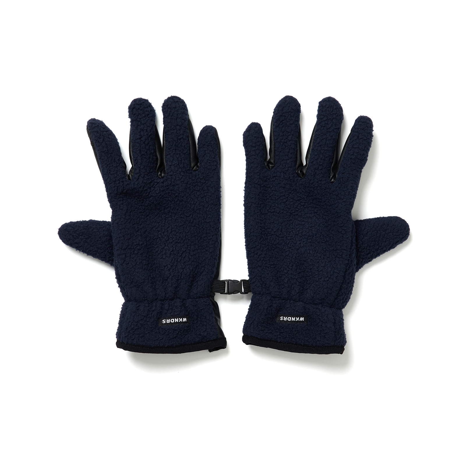FAUX SHEARLING GLOVES (NAVY)