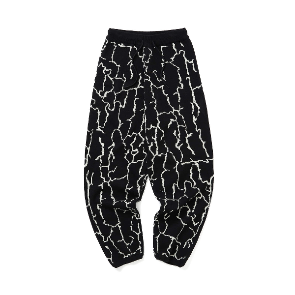 CRACK KNITTED PANTS